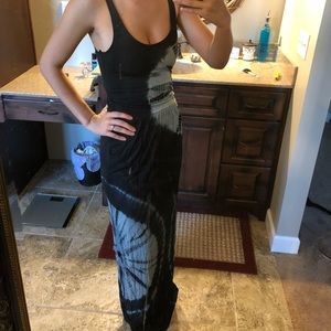 Tie dye maxi dress